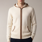 Santoni Extrafine Hoodie Cream