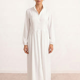 Pleated Shirt Dress