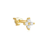 Helena – Gold earrings with a natural design.