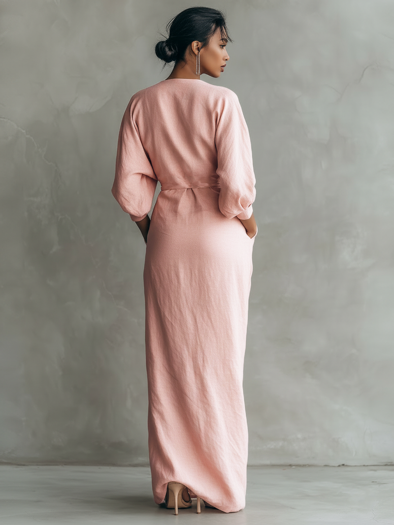 Karen | Elegant Maxi Dress with V-Neck