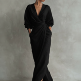 Karen | Elegant Maxi Dress with V-Neck