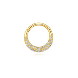 Helena – Gold earrings with a natural design.