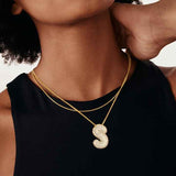 Melanie – Double Heart in Gold Necklace