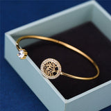 Sarah - Adjustable Bracelet with Tree of Life Design