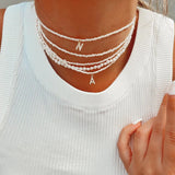 Miriam – Double gold necklace with pendant