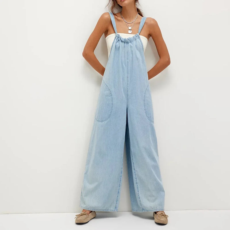 Marina™ | Women's Casual Denim Jumpsuit