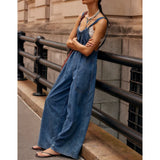 Marina™ | Women's Casual Denim Jumpsuit