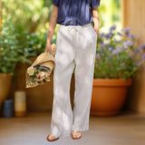 Camille™ | Wide-Leg Cotton-Linen Pants