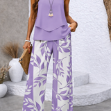 Justa™ | Lilac Set Blouse and Botanical Pants