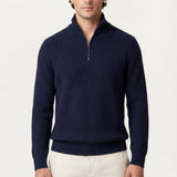 Sandron Navy Knit Zip