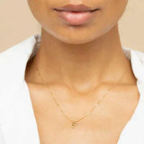 Jutta – Gold Necklace with Elegant Linear Design