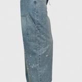 Dariya Cargo Balloon Jeans with Shine and Beaded Applications