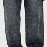 Dariya Cargo Balloon Jeans with Shine and Beaded Applications