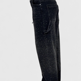 Dariya Cargo Balloon Jeans with Shine and Beaded Applications