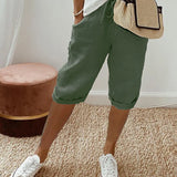 Marta™ | Cotton and Linen Shorts for Women