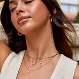Tanja – Modern Layered Gold Mesh Necklace
