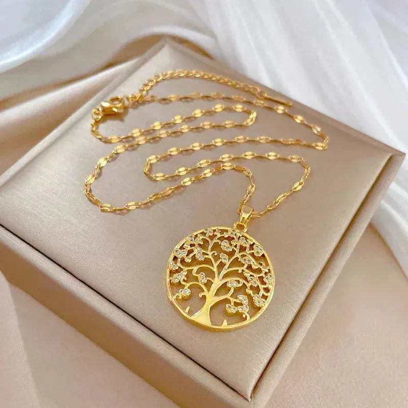 Collar de las Raíces de la Vida en Oro