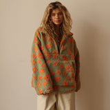 Daisy | Floral Sherpa Sweater