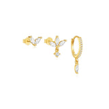 Annelie – Elegant gold earrings with filigree design.