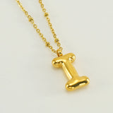 Irena – Gold Necklace with Initial Charm