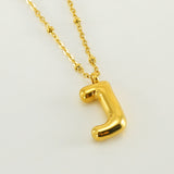 Irena – Gold Necklace with Initial Charm