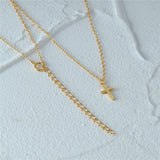 Elina – Double silver necklace with pendant