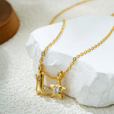Johana – Elegant Necklace with Golden Pendants