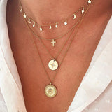 Sofie – Multilevel Silver Collar