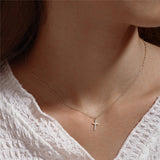 Elina – Double silver necklace with pendant