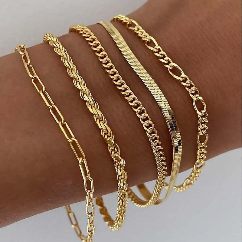 BONITA | Set of Gold Bracelets
