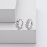Viktoria – Silver Earrings with Sparkling Highlights