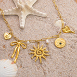 Emilie – Delicate Gold Collar with Tiny Charms