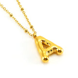 Irena – Gold Necklace with Initial Charm