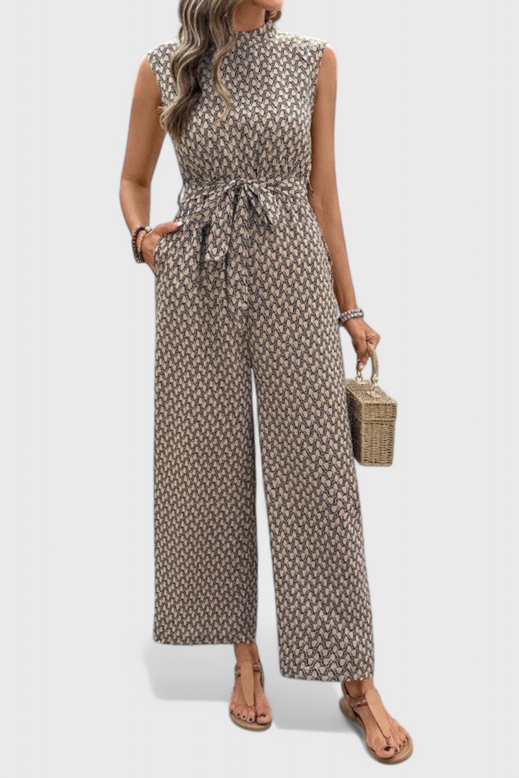 Luzia Geometric Print Jumpsuit