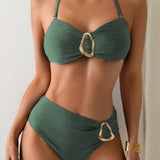Patricia™ | Two-Piece Bikini with Metal Buckle and Straps