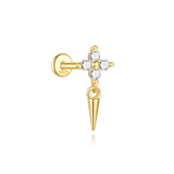 Johana-Marie – Gold Earrings with Textured Design.