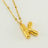 Irena – Gold Necklace with Initial Charm