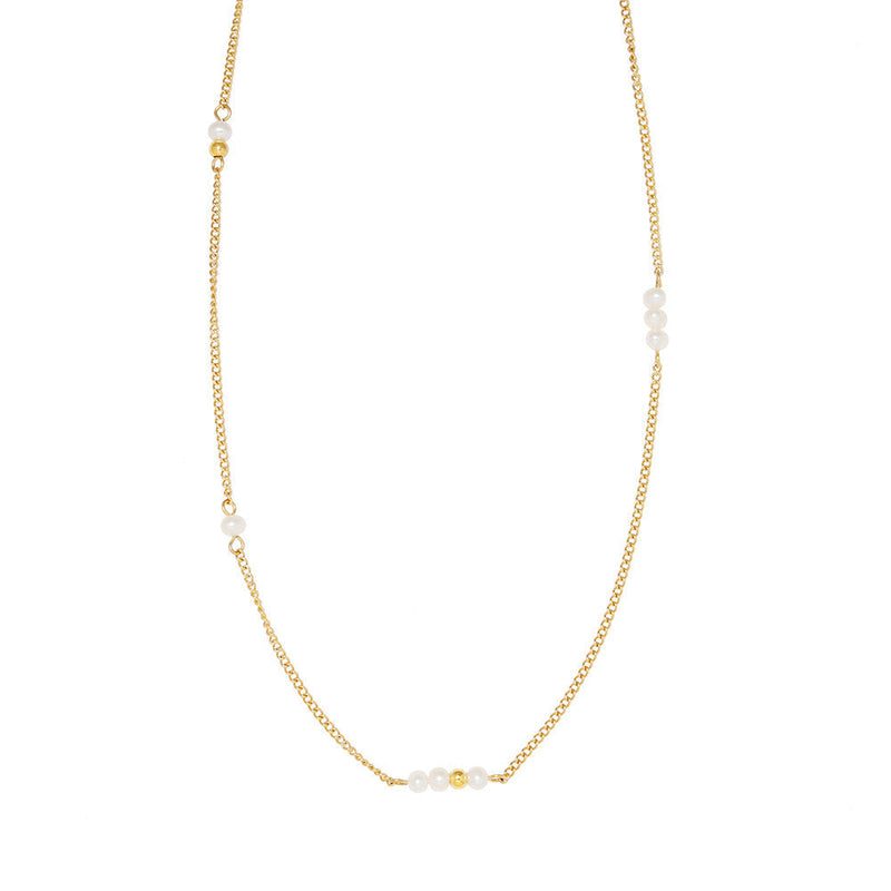 Rosa - Classic Style Thin Gold Necklace