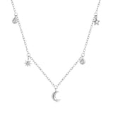 Theresa Silver Necklace with Link Design