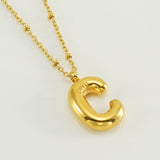 Irena – Gold Necklace with Initial Charm