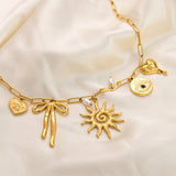 Emilie – Delicate Gold Necklace with Tiny Pendants