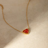 Marlena – Elegant necklace with a sparkling drop pendant
