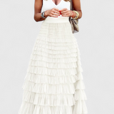 Capucine Vintage Long Tulle Skirt