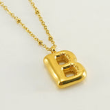 Irena – Gold Necklace with Initial Charm