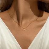 Lina – Delicate Silver Necklace with Round Pendant