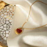 Marlena – Elegant necklace with a sparkling drop pendant