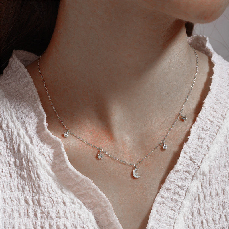 Theresa Silver Necklace with Link Design