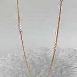 Rosa - Classic Style Thin Gold Necklace