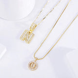 Initials Necklaces in Moissanite - Elegant Set