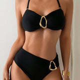 Patricia™ | Two-Piece Bikini with Metal Buckle and Straps